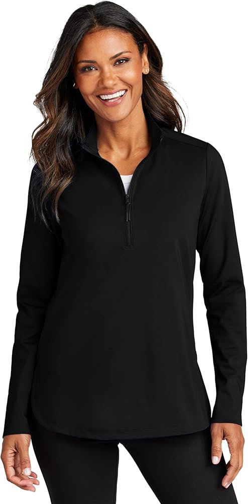 Amazon.com: Port Authority Ladies Double Knit 1/4-Zip LK880, Deep Amazon.com: Port Authority Ladies Double Knit 1/4-Zip LK880, Deep